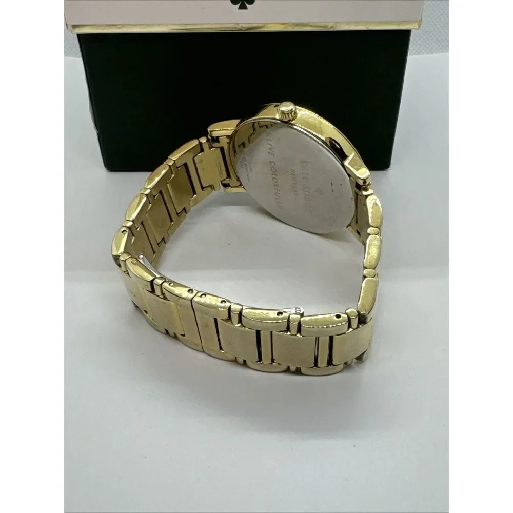 Kate Spade Gramercy 0009 Women's Gold Stainless Steel Analog Dial Watch JNA146